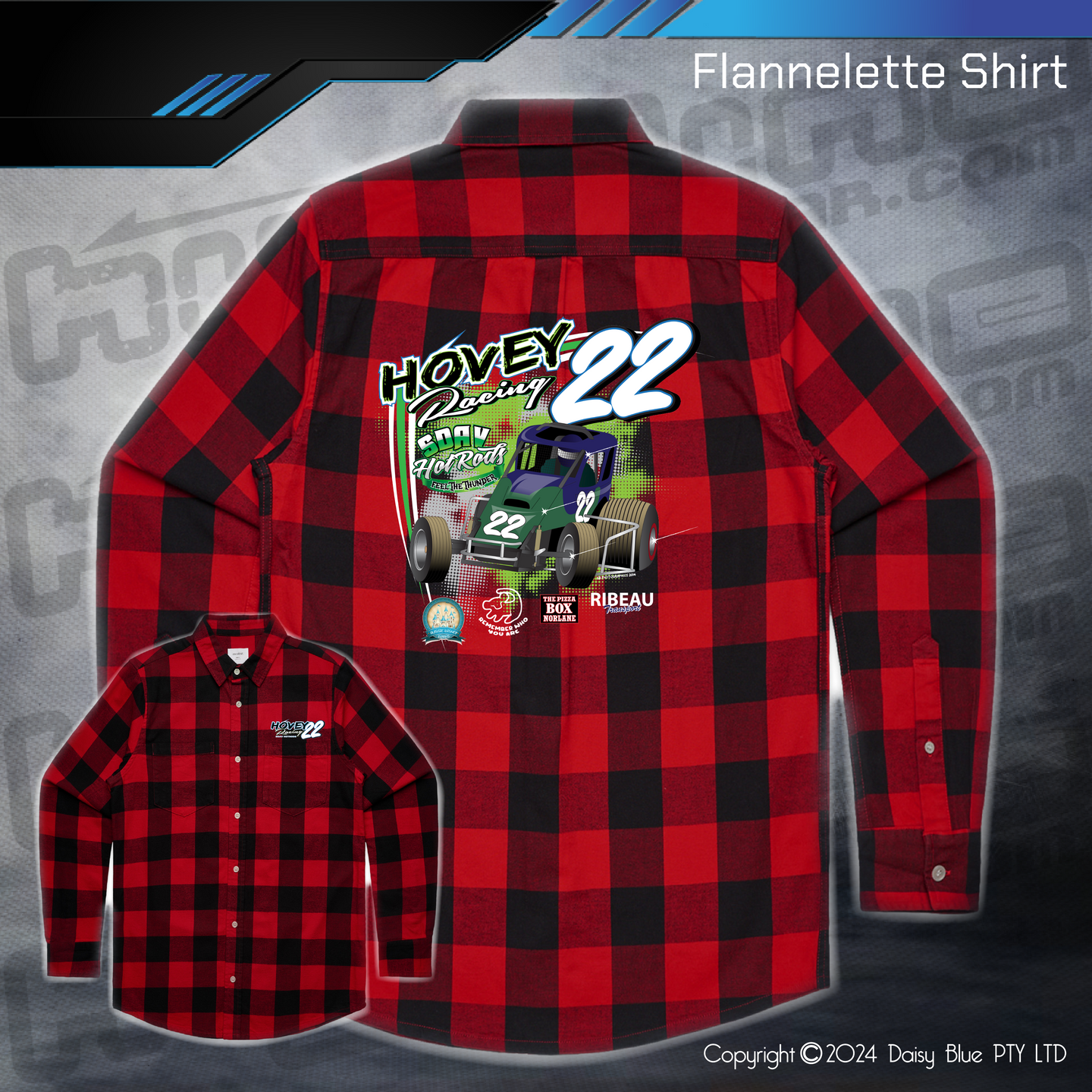 Flannelette Shirt - Hovey Racing