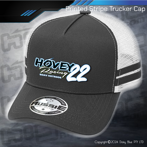 STRIPE Trucker Cap - Hovey Racing
