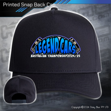 Load image into Gallery viewer, Printed Snap Back CAP - Legend Cars 2025
