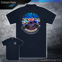 Load image into Gallery viewer, Cotton Polo - Legend Cars 2025
