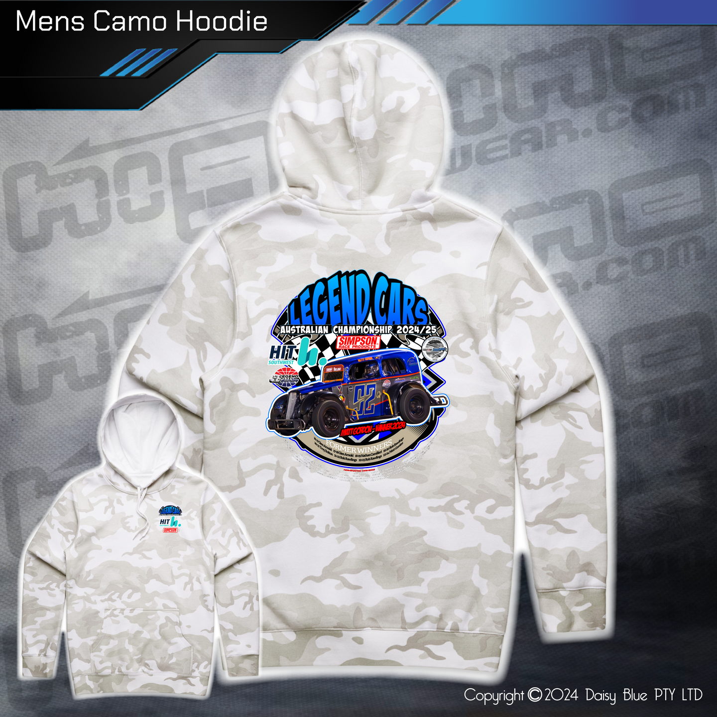 Camo Hoodie - Legend Cars 2025