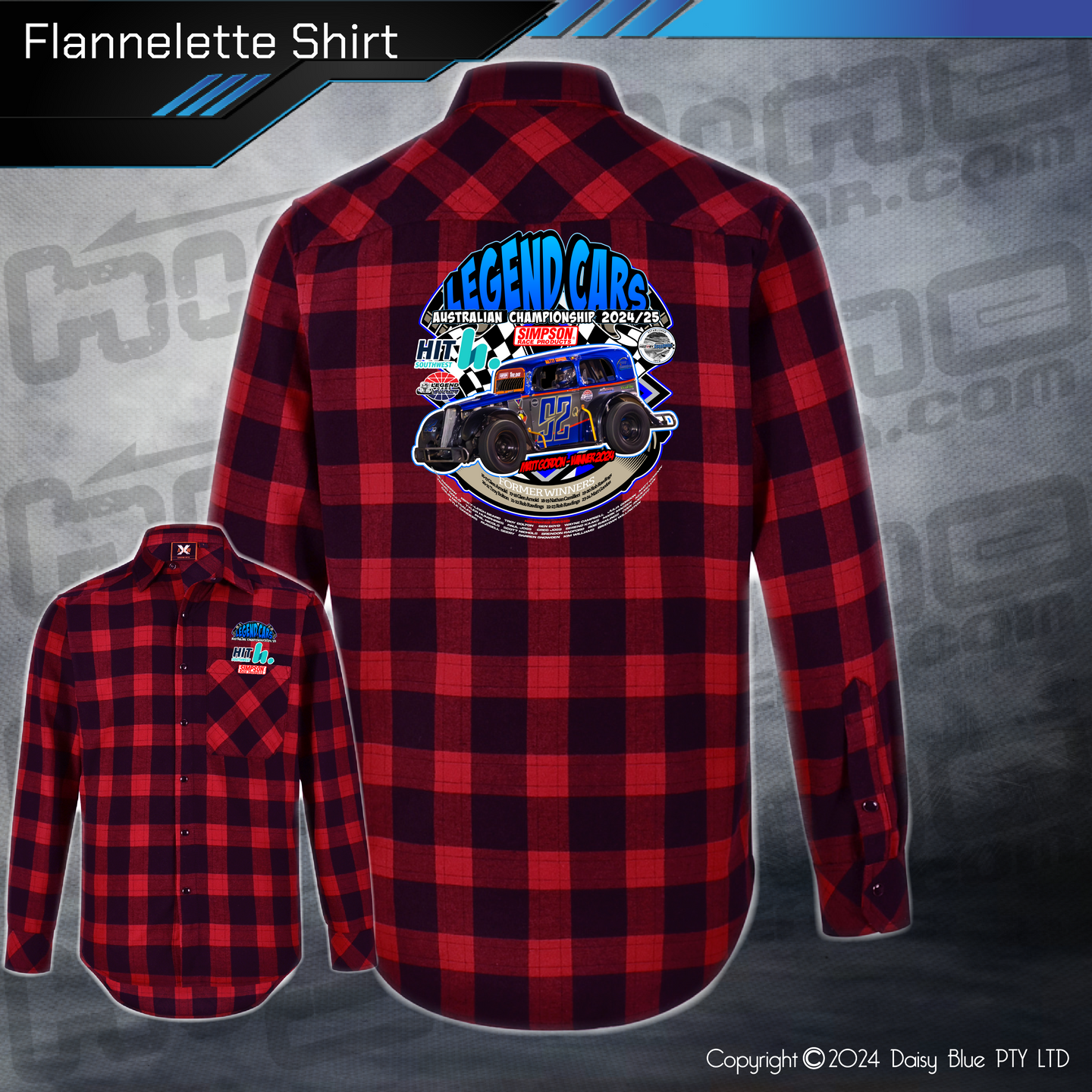 Flannelette Shirt - Legend Cars 2025