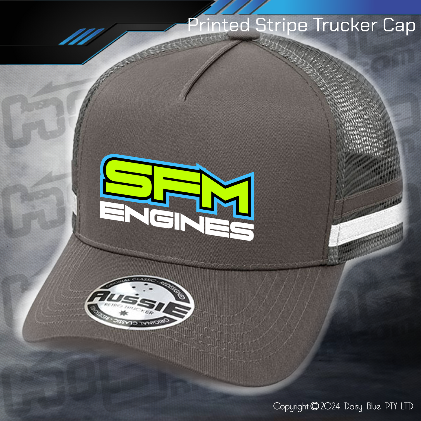 STRIPE Trucker Cap - SFM Engines