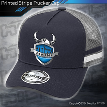 Load image into Gallery viewer, STRIPE Trucker Cap - Viking Maintenance &amp; Gardening
