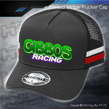 Load image into Gallery viewer, STRIPE Trucker Cap - Gibbo&#39;s Racing
