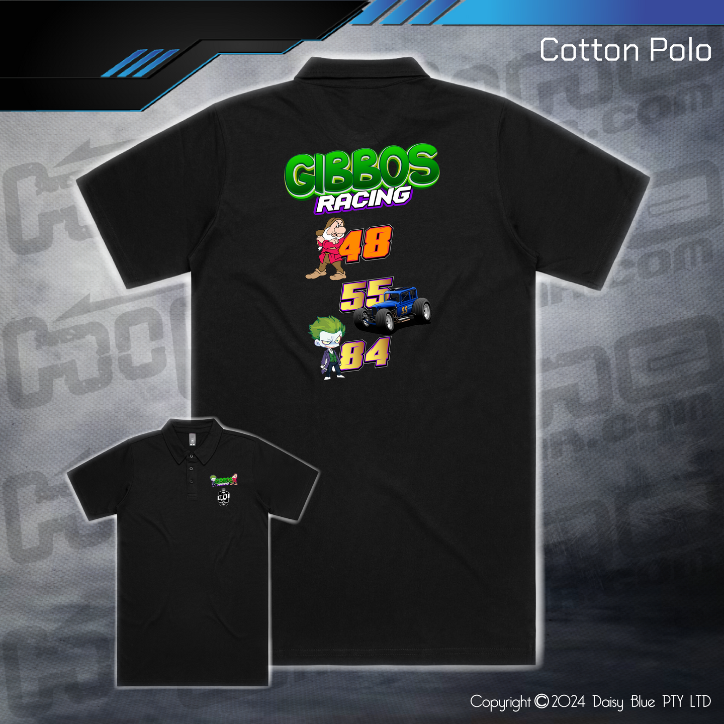 Cotton Polo - Gibbo's Racing