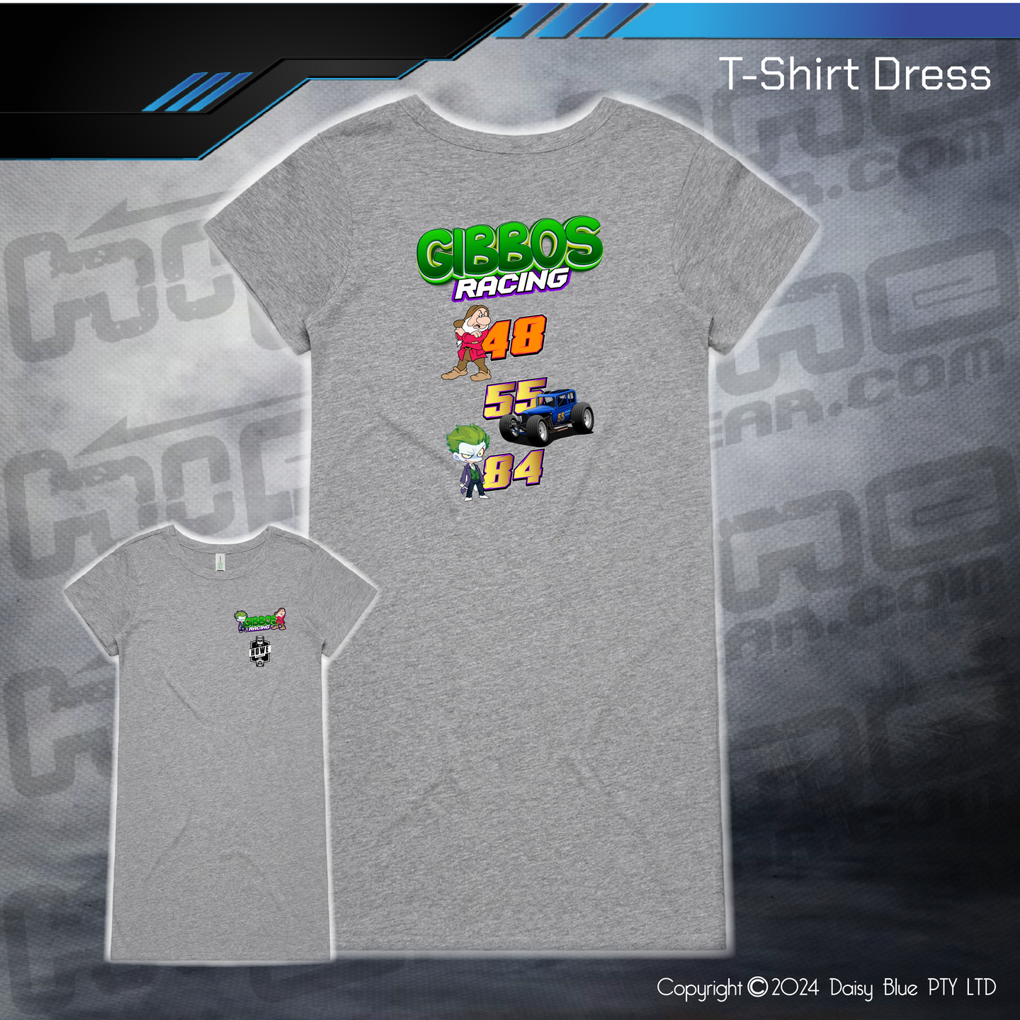 T-Shirt Dress - Gibbo's Racing