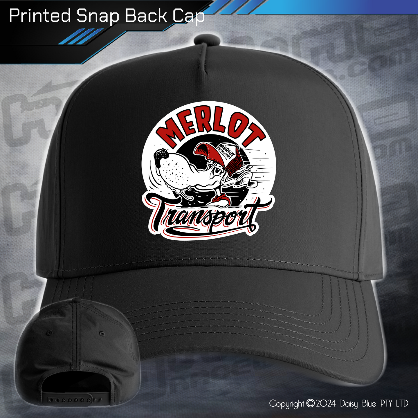 Printed Snap Back CAP - Merlo Transport
