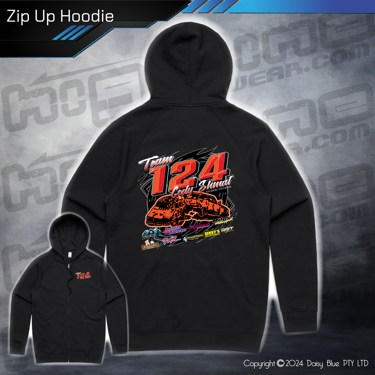 Zip Up Hoodie - Team 124