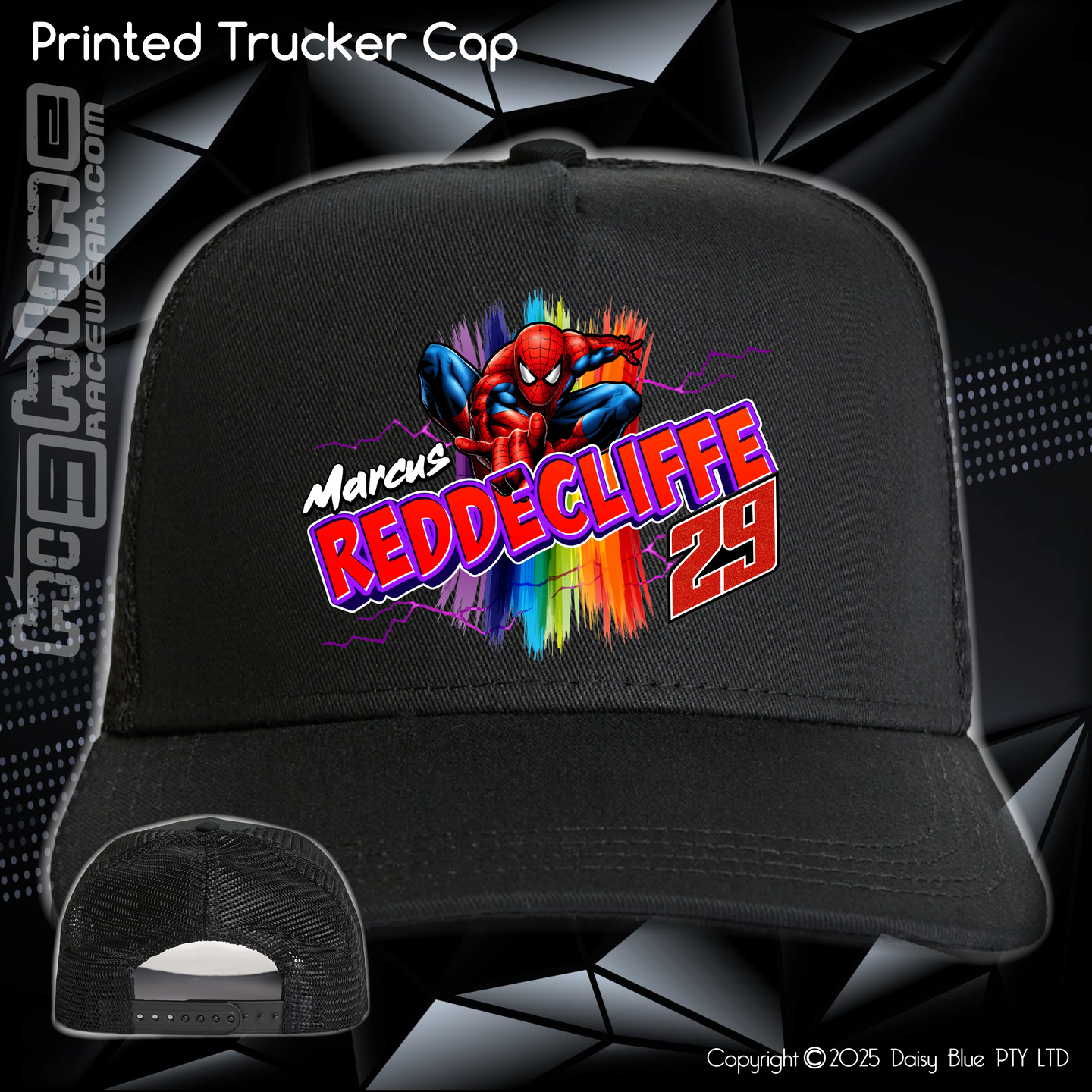 Printed Trucker Cap - Marcus Reddecliffe