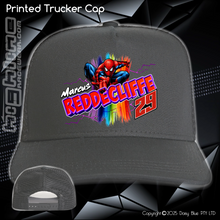 Load image into Gallery viewer, Printed Trucker Cap - Marcus Reddecliffe
