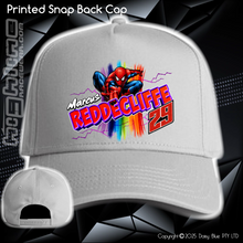 Load image into Gallery viewer, Printed Snap Back CAP - Marcus Reddecliffe
