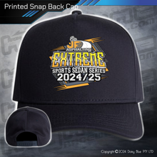 Load image into Gallery viewer, Printed Snap Back CAP - JP Asphalting EXTREME Sports Sedan Series 2024/25
