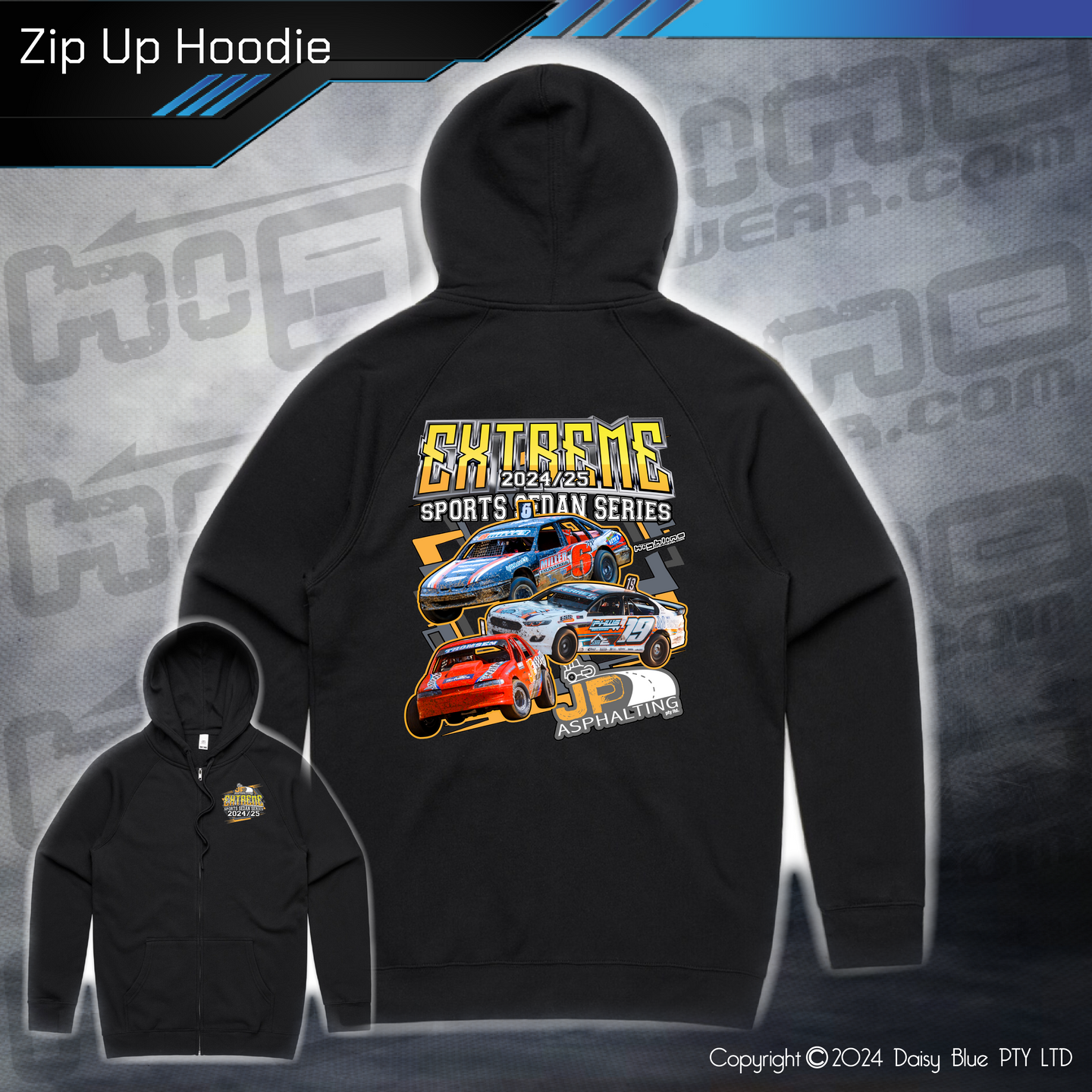 Zip Up Hoodie - JP Asphalting EXTREME Sports Sedan Series 2024/25