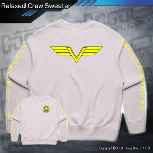 Relaxed Crew Sweater - Vulcan Riders Victoria