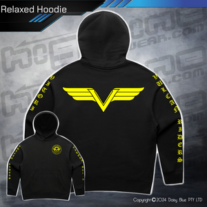Relaxed Hoodie - Vulcan Riders Victoria