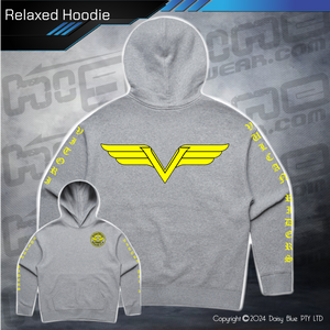 Relaxed Hoodie - Vulcan Riders Victoria