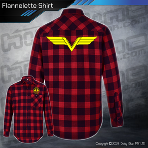 Flannelette Shirt - Vulcan Riders Victoria