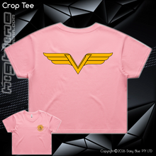 Load image into Gallery viewer, Ladies Crop Tee - Vulcan Riders 2024
