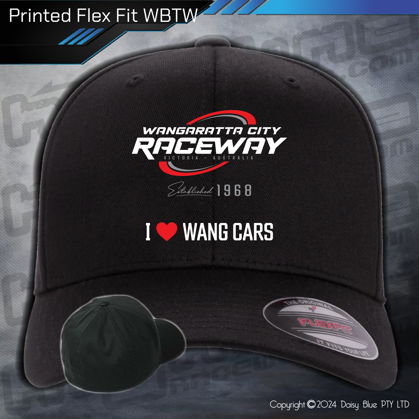 Printed FLEX FIT CAP - Wangaratta City Raceway