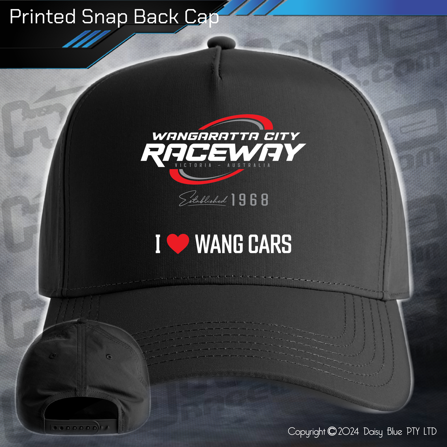 Printed Snap Back CAP - Wangaratta City Raceway