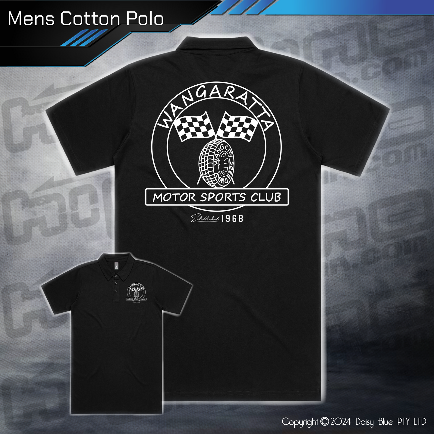 Cotton Polo - Wang Old School Logo