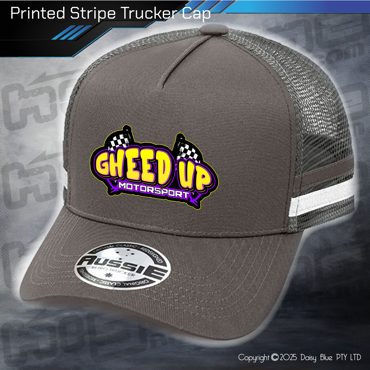 STRIPE Trucker Cap - Gheed Up Motorsport – Highline Racewear