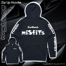 Load image into Gallery viewer, Zip Up Hoodie - 2Wheel Misfits
