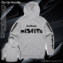 Load image into Gallery viewer, Zip Up Hoodie - 2Wheel Misfits
