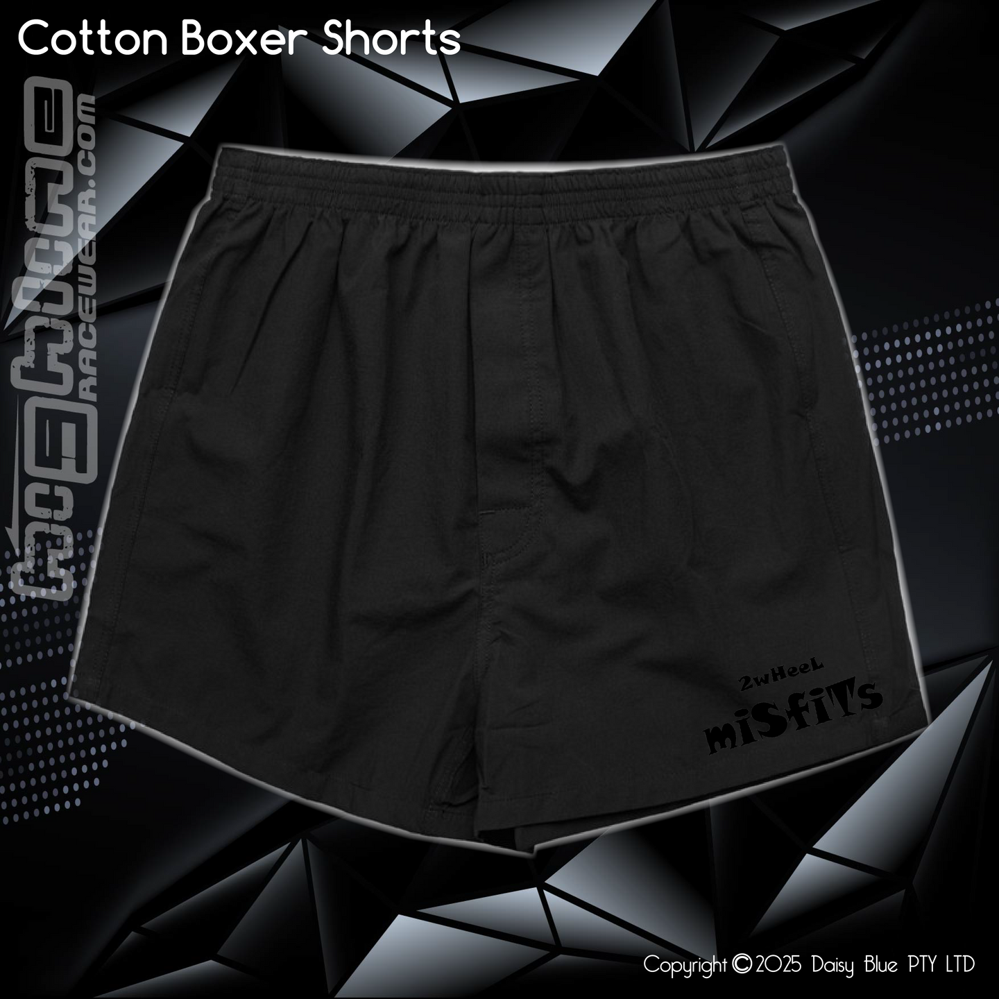 Mens Boxer Shorts - 2Wheel Misfits