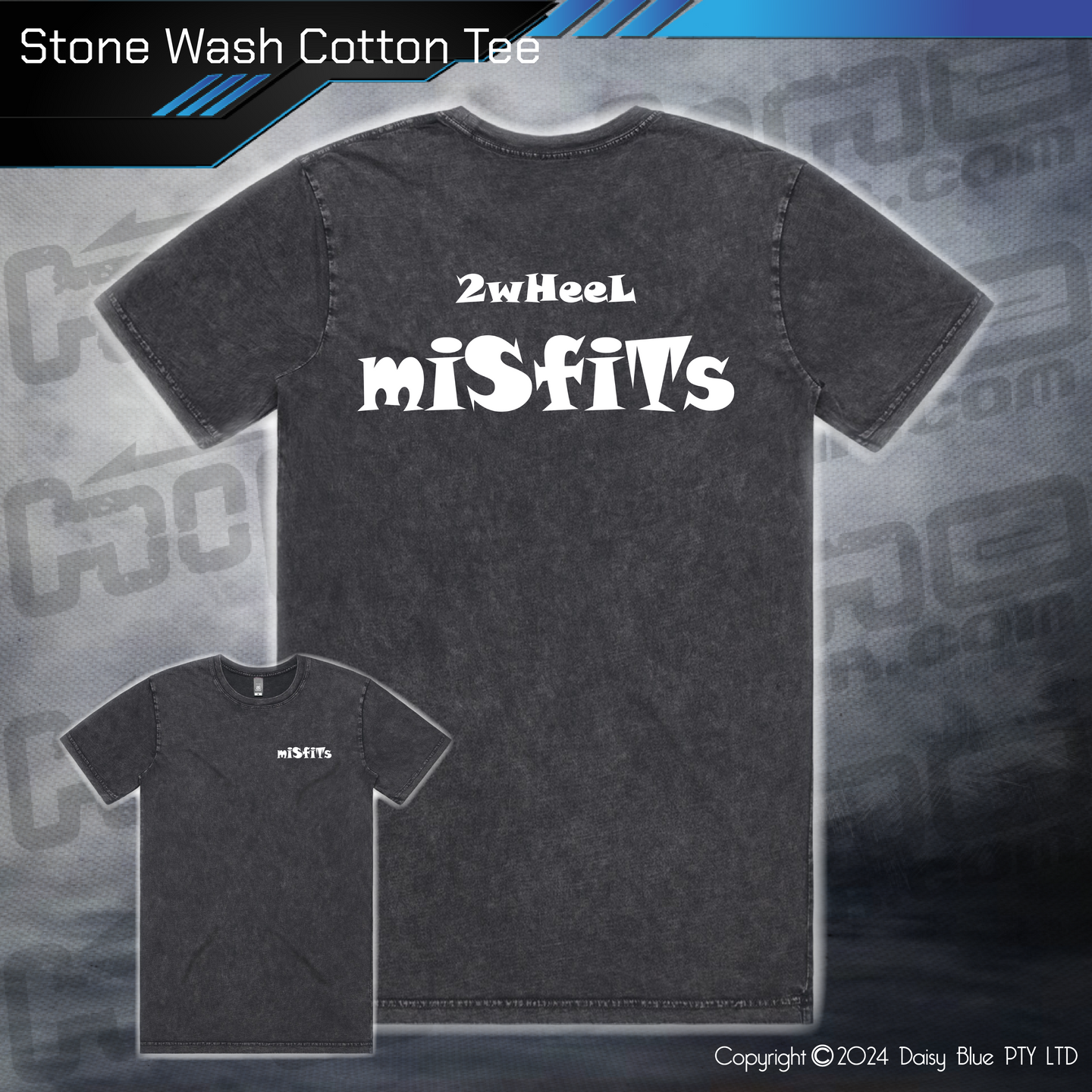 Stonewash Tee - 2Wheel Misfits