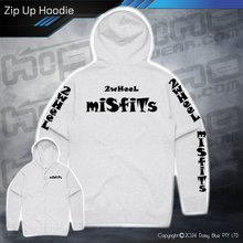 Load image into Gallery viewer, Zip Up Hoodie - 2Wheel Misfits
