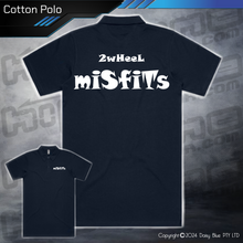 Load image into Gallery viewer, Cotton Polo - 2Wheel Misfits
