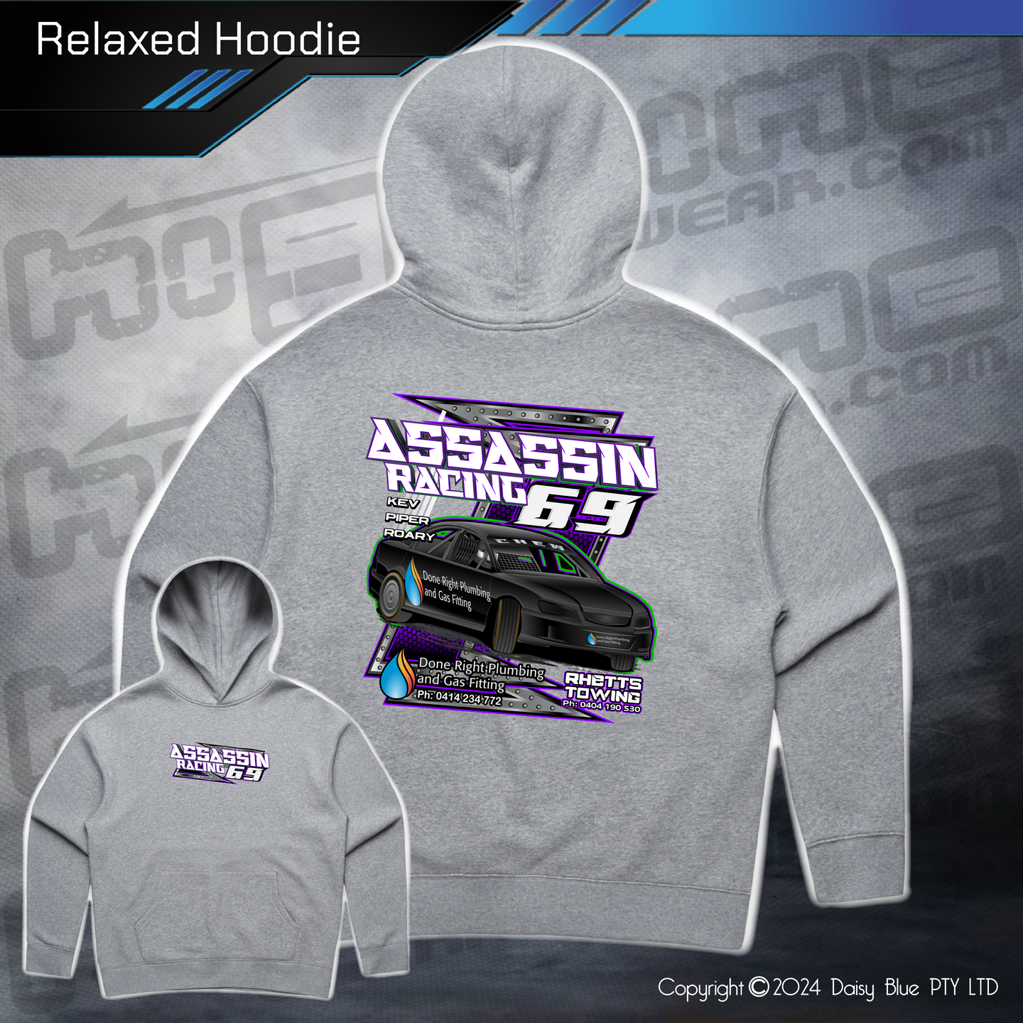 Relaxed Hoodie - Assassin Racing