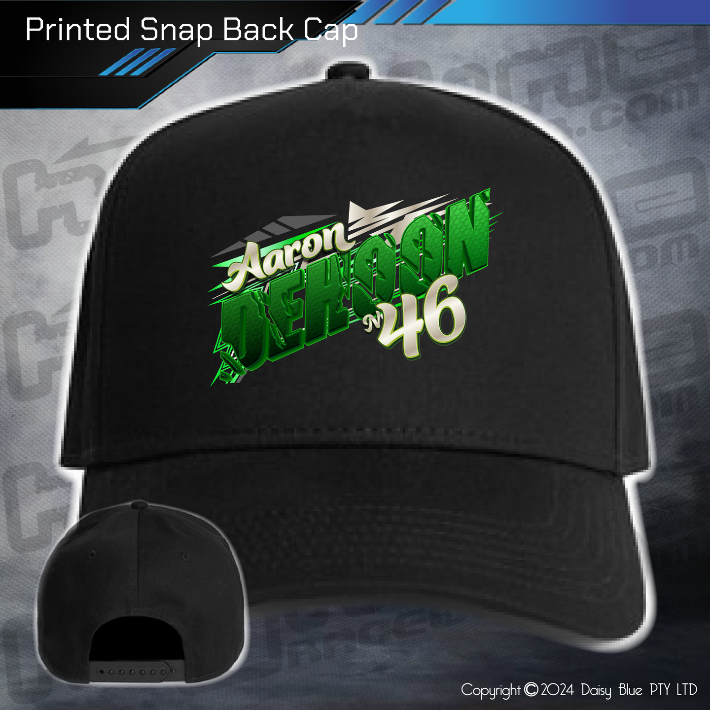 Printed Snap Back CAP - Aaron Dehoon