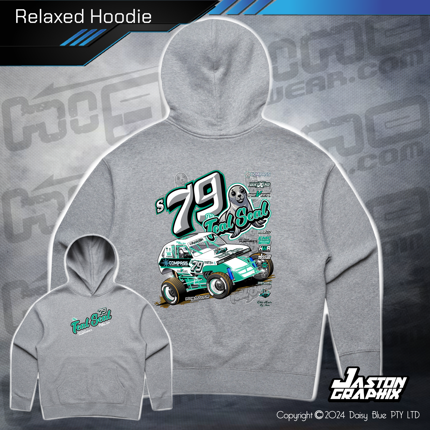 Relaxed Hoodie - Humphries/Walsh Racing