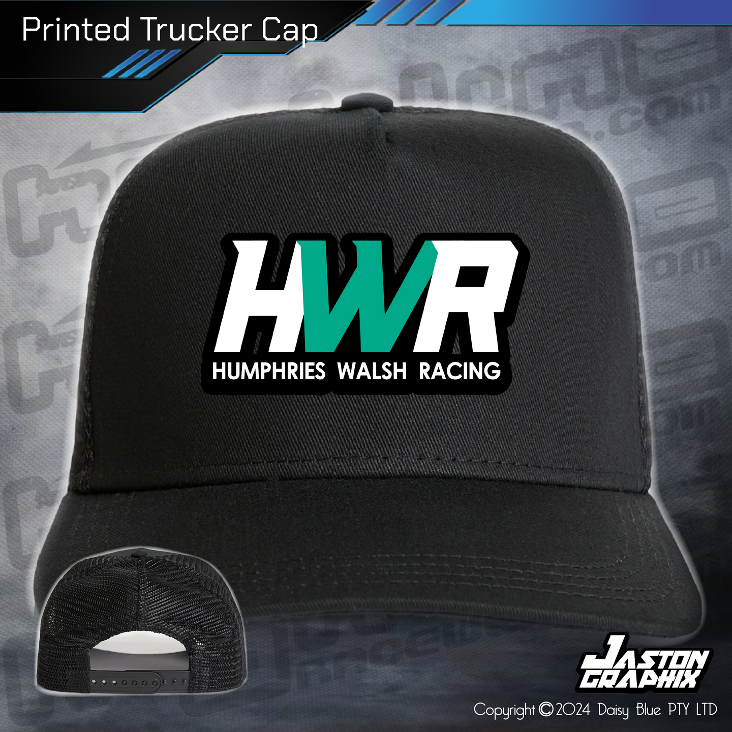 Printed Trucker Cap - Humphries/Walsh Racing