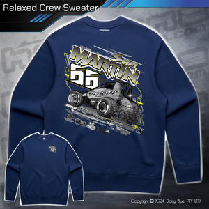 Relaxed Crew Sweater - Martin Motorsport