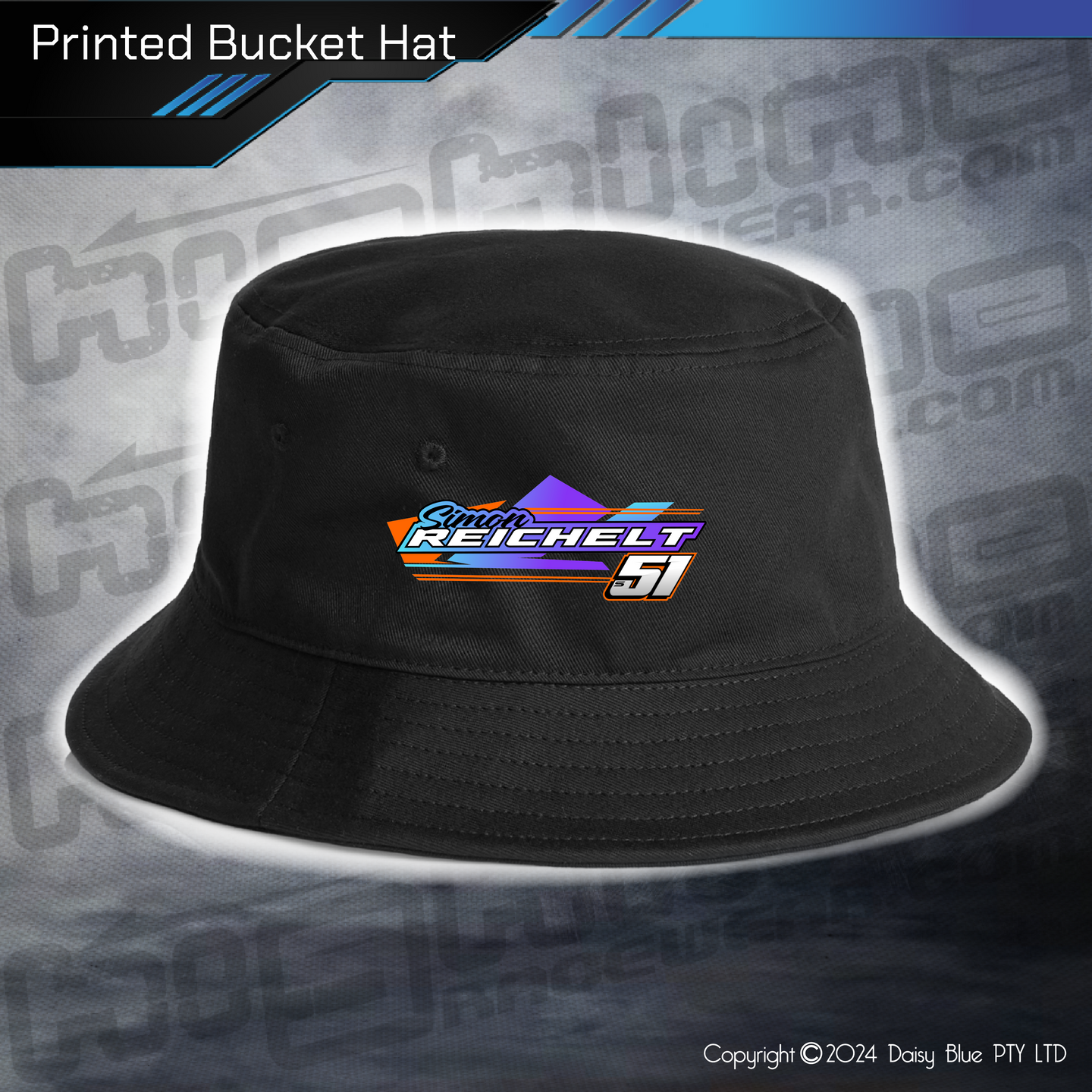 Printed Bucket Hat - Simon Reichelt