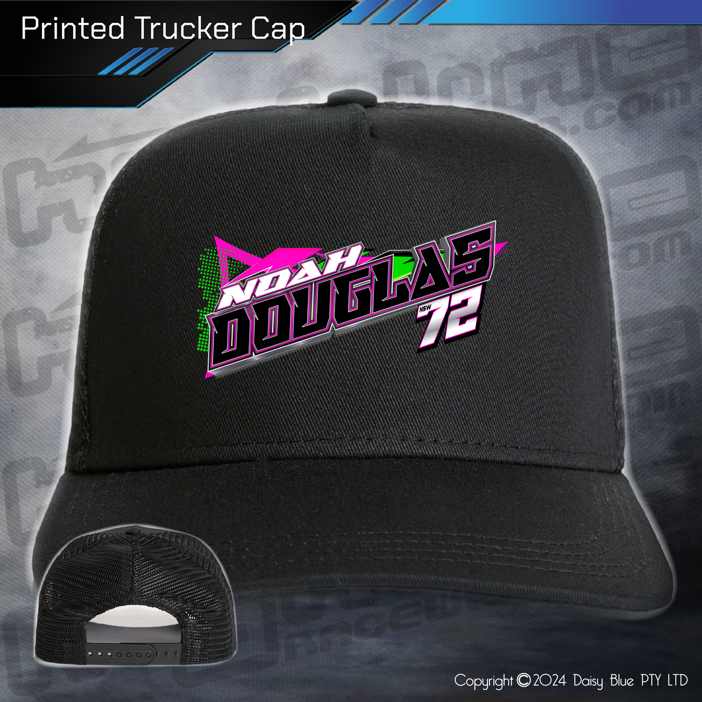 Printed Trucker Cap - Noah Douglas
