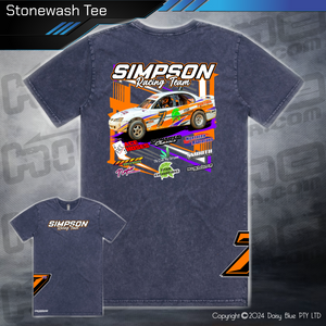 Stonewash Tee - Simpson Racing Team