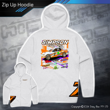Load image into Gallery viewer, Zip Up Hoodie - Simpson Racing Team
