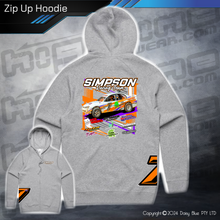 Load image into Gallery viewer, Zip Up Hoodie - Simpson Racing Team
