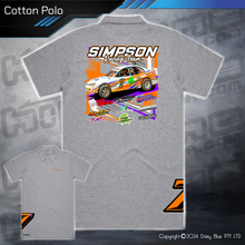Load image into Gallery viewer, Cotton Polo - Simpson Racing Team
