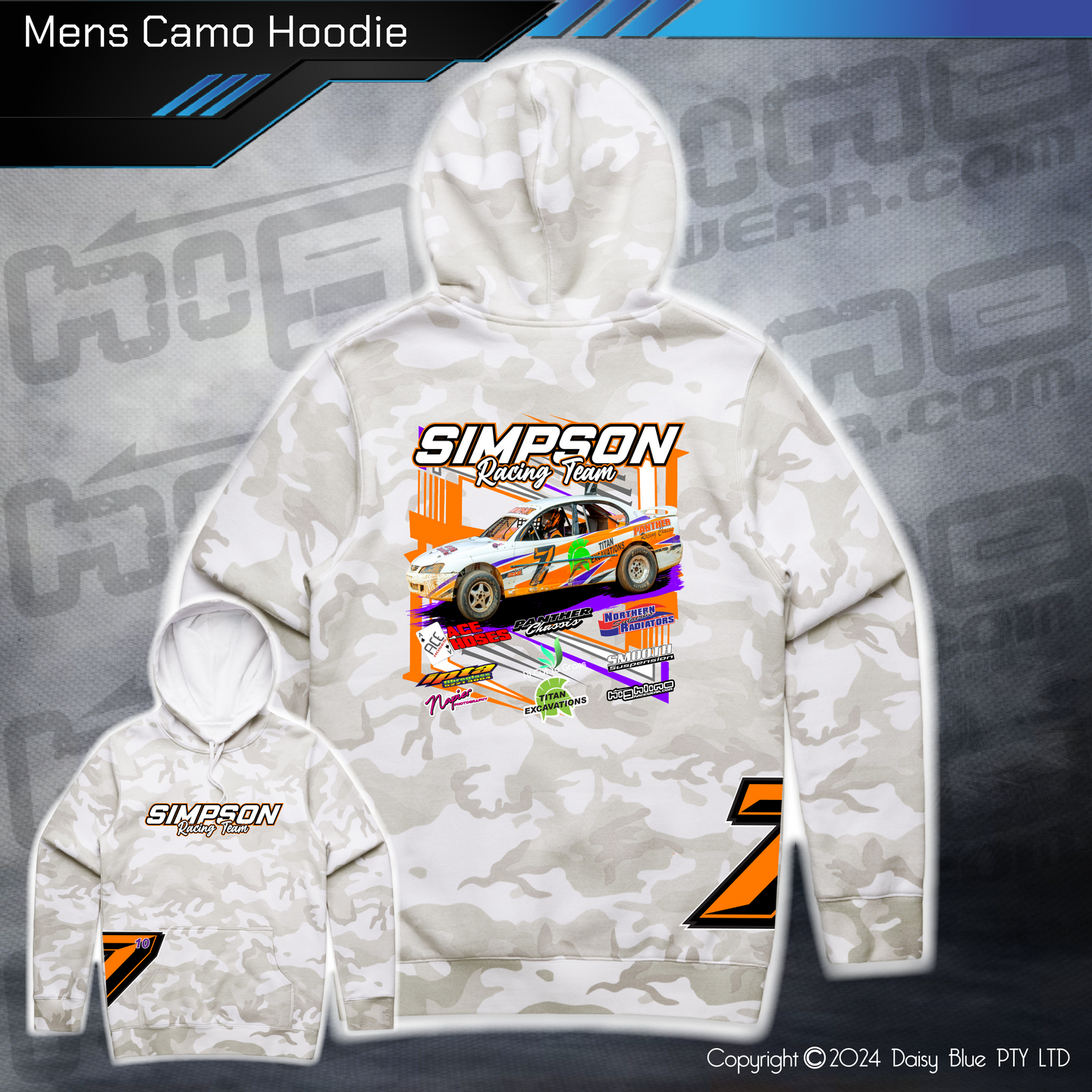 Camo Hoodie - Simpson Racing Team