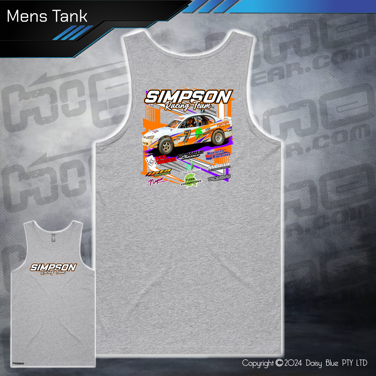 Mens/Kids Tank - Simpson Racing Team – Highline Racewear