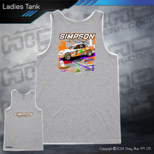 Load image into Gallery viewer, Ladies Tank - Simpson Racing Team
