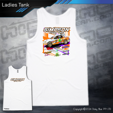 Load image into Gallery viewer, Ladies Tank - Simpson Racing Team
