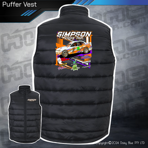 Puffer Vest - Simpson Racing Team