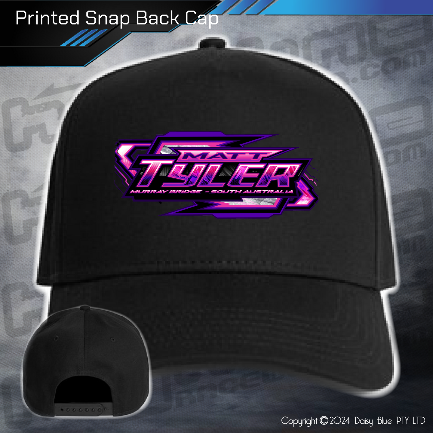 Printed Snap Back CAP - Matt Tyler
